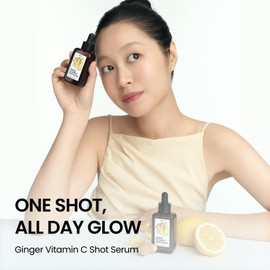 delphyr Ginger Vitamin C Shot Serum | Daily serum with Ginger Extract & Vitamin C | Targets dark spots and dullness | Korean vegan skincare for all skin types