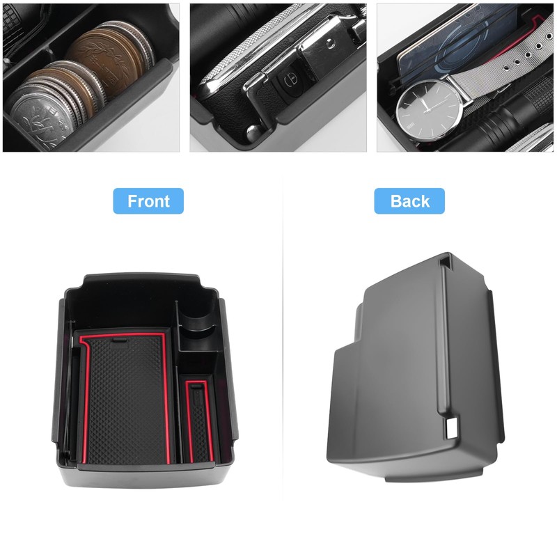 Coleya Centre Console Storage Box Compatible with VW Golf 7