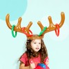 Inflatable Antler Ring Toss Game Set Christmas Reindeer Ring Toss