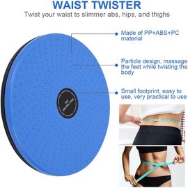 Tabla de recorte de cifras, tabla de retorcido de abdominales, de 12 pulgadas, para ejercicios de núcleo y abdominal, disco de torsión de cintura, tablero de torsión de disco mareado para