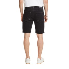 ESPRIT Straight Cut Denim Shorts, Black Dark Washed