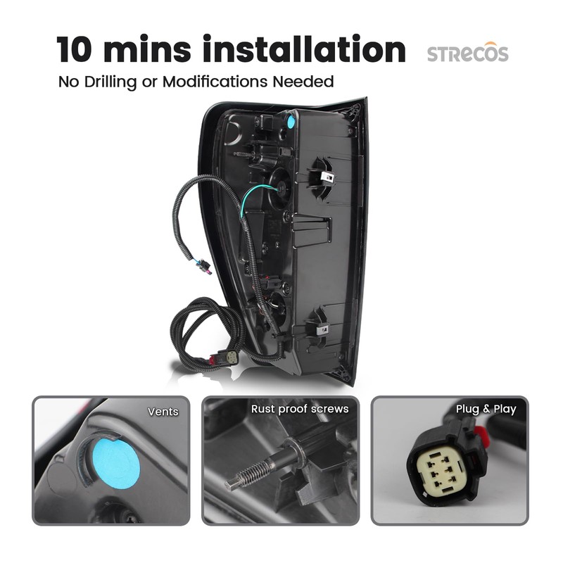 Tail Light Compatible with 2019 2020 2021 2022 2023 2024