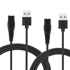 2 Pack Replacement Charger Cable for Electric Callus Remover for Feet, Adapter USB Cable Compatible with Elmchee Callus Remover