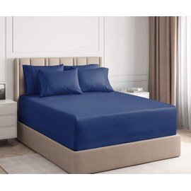 Extra Deep Pocket Sheets - 6 Piece Sheet Set - King Size Sheets Deep Pocket - Extra Deep Bed Sheets - Deep King Fitted Sheet Set - Super and Ultra Deep Sheets - For Deep Pockets Mattress - Fits Easily