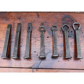 Hand Forged Railroad Spike Bottle Opener