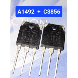 Sanken NEW! 2SA1492 + 2SC3856 Transistors Pair A1492/C3856 NPN+PNP TO-3P 4A 180V USA
