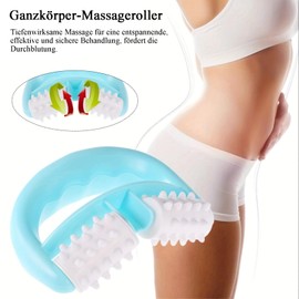 Cellulite Massager - Manual Cellulite Roller with Ergonomic Handles, Massage Roller for Legs, Thighs & Hips, Fascia Roller, Supports Blood Circulation & Muscle Relaxation