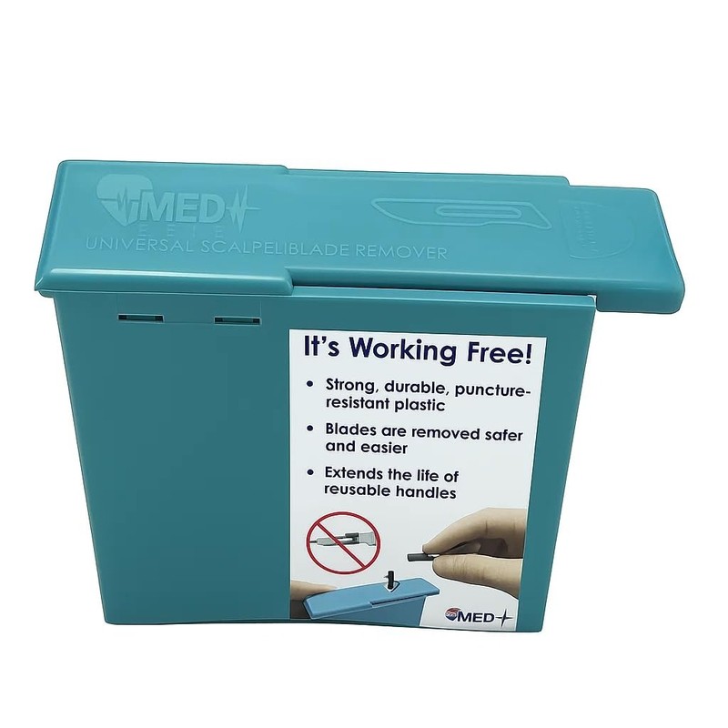 MedHelp Scalpel Blade Remover, Handheld Disposable Sharps Container, Blade Disposal