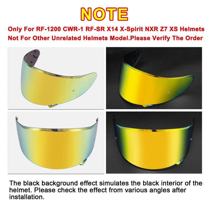 PSLER CWR-1 Visor- RF-1200 Visor X14 Face Shield Replacement for