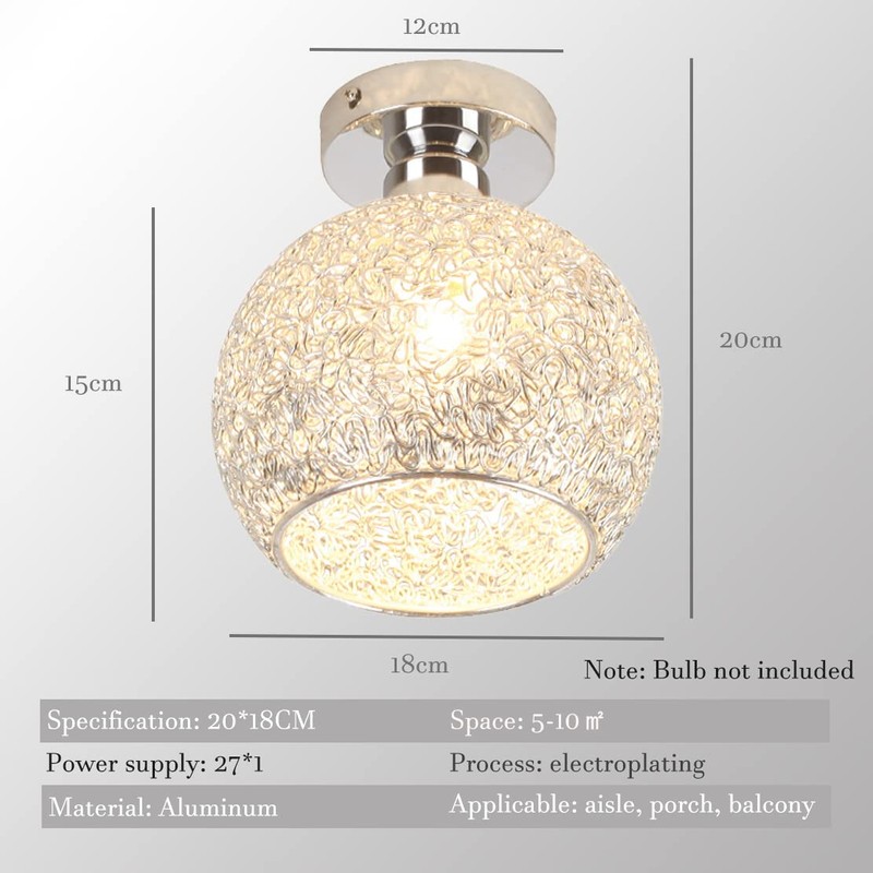 YOXANG Modern Aluminium Ceiling Light Hallway Creative Corridor Side Nave
