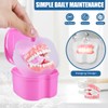 KISEER KISEER 2 Pack Colors Denture Bath Case Cup Box