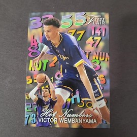 Victor Wembanyama Rookie Card Flair Hot Numbers 2023