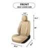 truckerset Car Seat Covers Full Set, Leather Seat Covers for