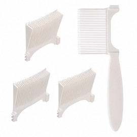 3-in-1 Hair Fade Comb, Left/Right Interchangeable Precision Thinning & Cutting Tool for Men, Boys, DIY Home Haircuts, Barbers Assistant, Clipper Comb, Fade Brush, Hairdressing Accessories