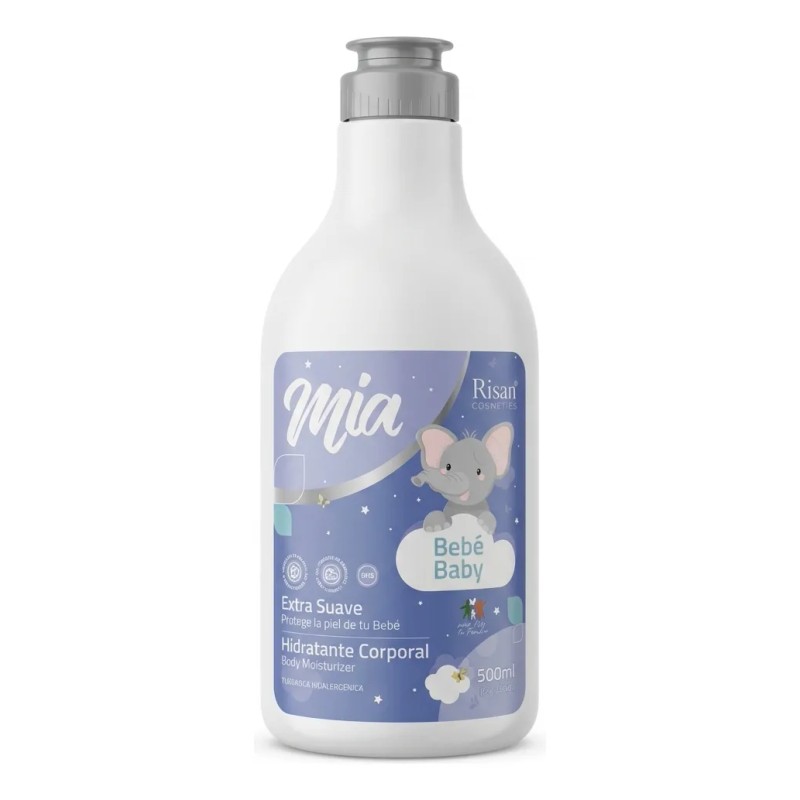 2x Crema Bebé Hipoalergénica 500ml | Piel Sensible | Risan
