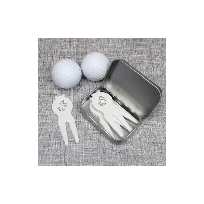 Azeeda 'Beautiful Unicorn' Golf Divot Tool/Repair Fork Gift Set (GO00066751)