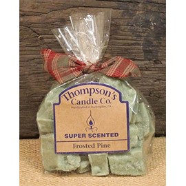 Thompson’s Candle Co. Frosted Pine Wax Crumbles – 6 oz Super Scented Hand-Poured Holiday Wax Melts