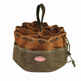 BUCKET BOSS 10 in. Parachute Parts Tool Bag in Brown 25001