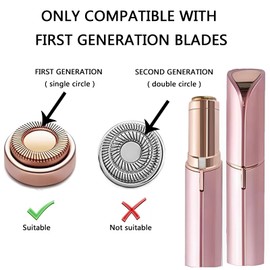 LinMei Replacement Head Compatible for GEN 1 Finishing Touch Flawless Women's Painless Hair Remover with Cleaning Brushes