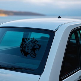 Hobbspring 5 Styles Forest Beast Decals 15.5x14.8cm Waterproof Buck Decals Hunting Decals Tiger Wolf Leopard Lion and Bear Decals Vinyl Car Stickers for Car Window Helmets