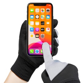 LEAKDRY Waterproof Merino Wool Touchscreen Gloves,3-Layer Thermal Winter Gloves,Windproof & Breathable for Outdoor Sports,Cycling,Hiking & Skiing for Men & Women,Fit Unisex (602-Grey, Large)