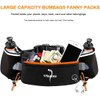 Adjustable Running Belt with Zipper Pocket, 2 Water Bottles, 2