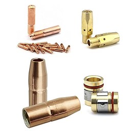 WeldingCity MIG Welding Gun .023" Accessory Kit (Contact Tip-Gas Nozzle-Gas Diffuser) for Miller MIGmatic M-series M-25/M-40 and Hobart MIG Guns