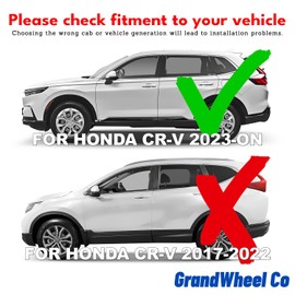 Window Deflectors Smoke Tinted in-Channel Side Window Vent Visor Deflectors Rain Guards Compatible with Honda CR-V (CRV) 2023-2026 - 4pcs. GW0816