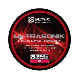Sonik UltraSonik Red Mono Line Bulk Spool: 20lb