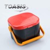 Toasis Fishing Live Bait Box Worm Storage Container Plastic Case