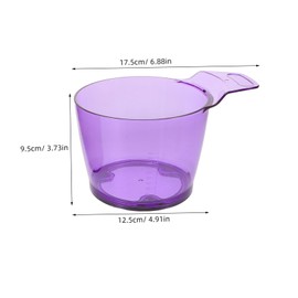 OATIPHO 2pcs Hair Color Mixing Bowl Plastic Hair Dye Bowl with Handle Color Mixing Tool for Salon Hairdressing Tinting Skincare Cosmetic Beauty