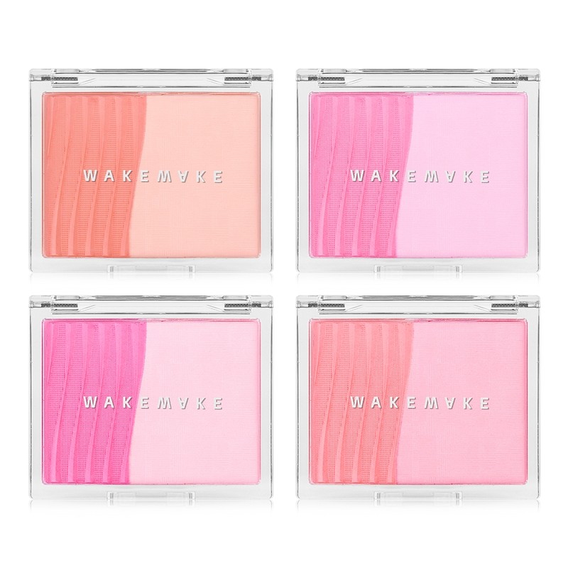 Wakemake sheer layering dual blusher 5g - cheek non-pearl gradient