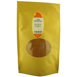 Marshalls Creek Spices FISH SEASONING NO SALT 11 oz. Kraft Stand Up Pouch ECO Friendly Recyclable Mailer