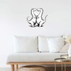 Extra Large 460mm 'Cute Dinosaurs in Love' Permanent Sticker Decal