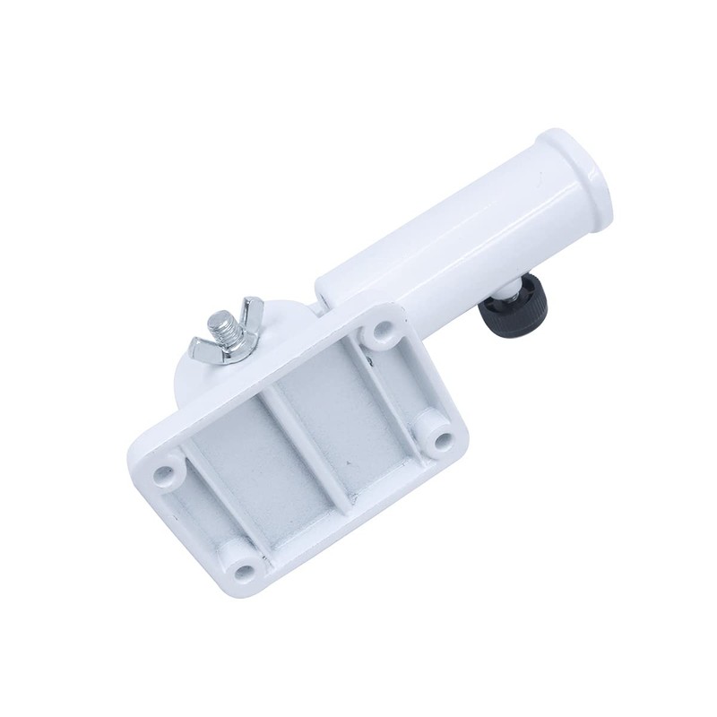 Tiardey White Multi-Position Flag Pole Mounting Bracket with Hardwares -