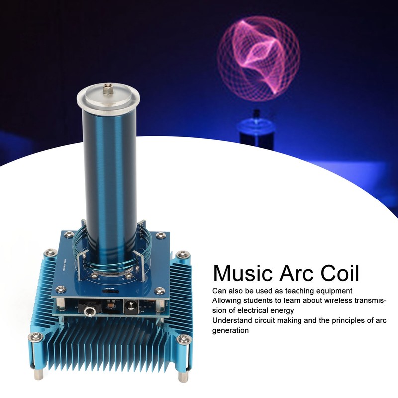 Music Coil Desktop Toy Plasma Loudspeaker Arc Generator Wireless Transmission