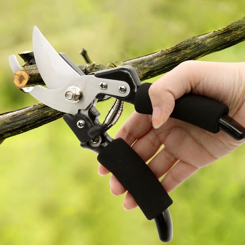 Professional Titanium Garden Secateurs, Gardening Pruning Shears, Garden Scissors, Bypass
