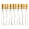 Enslz 10ml 10pcs Glass Spray Bottle Refillable Perfume Atomizer Mini