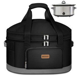 DEEGO Carrying Bag for Crock-Pot 6-8 Quart, 2-Layer Slow Cooker Bags