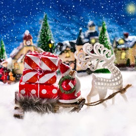 Hestya Christmas Snow Blankets Roll for Snowy Decoration White Glitter Christmas Blanket Artificial Snow Rug Fluffy Artificial Snow Decoration for Party Decoration (Pack of 1, 1.3 x 9.8 Feet)