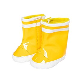 Heless 140 - Wellington Boots for Dolls, Yellow, Size 38 - 45 cm, for Dry Doll's Feet in Rainy Weather and Trendsetters in the Doll Fashion World