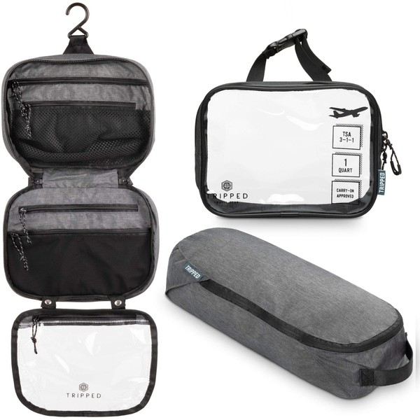 Toiletry Bag Kit Set: Hanging Travel Toiletry Bag + 311