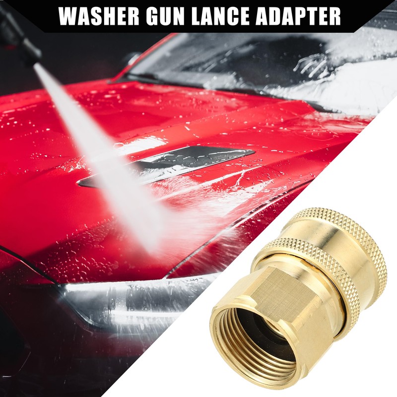 Hihaha Pressure Washer Coupler/Outer Washer Gun Adapter Universal for Car/Durable