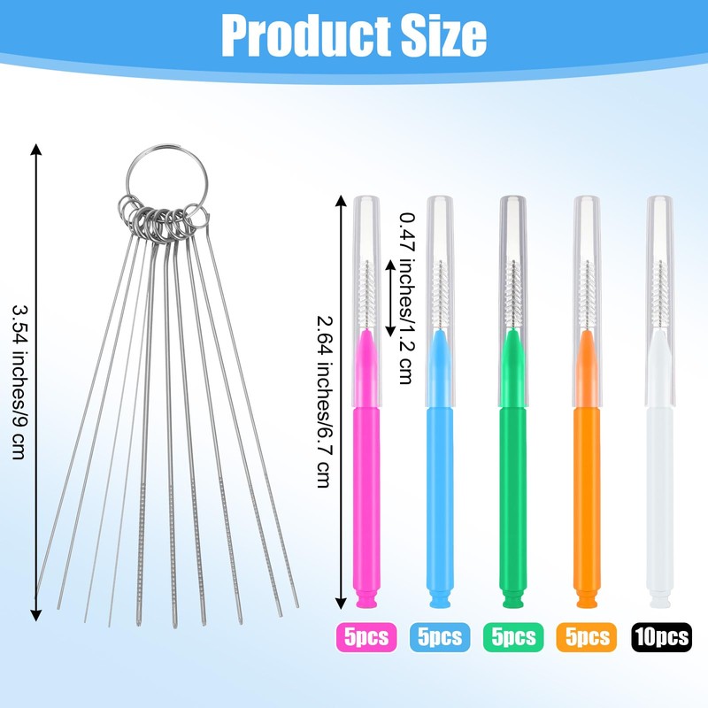 YBEATY 30 Pcs Shower Head Brush Cleaning Small Multi Crevice