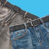 Bluecton Men's Rivet Belt Plus Size 100-170 cm Men's Fabric