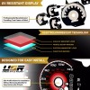 Unique Style Racing (USR) RED Glow Gauge Black Overlay For