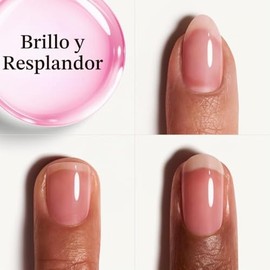 essie Cuidado de uñas, vegano, libre de 8 elementos nocivos, fortalecedor de uñas Hard to Resist, Glow & Shine, tinte rosa, 0.46 fl oz