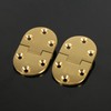 2pcs Brass Butler Tray Hinge Set, 2-1/2"x1-1/2 Round Hinge with