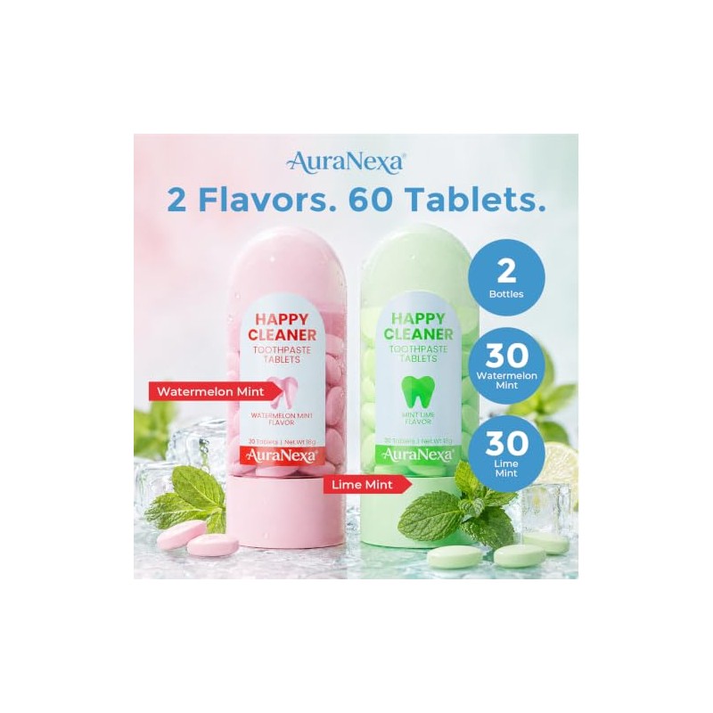 Whitening Toothpaste Tablets – Remineralizing Nano Hydroxyapatite Chewable Toothpaste with