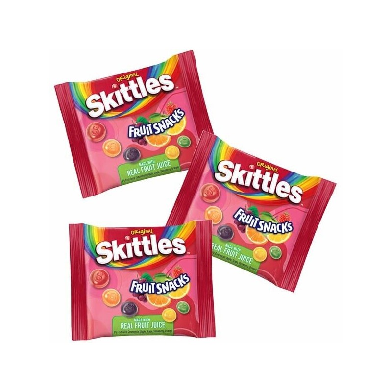 Skittles Fruit Snacks Original 42 bags 33.6 oz total Real